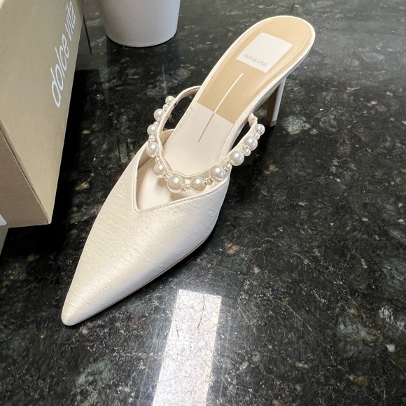 Dolce Vita Shoes - Dolce Vita Women's White Heeled Mules